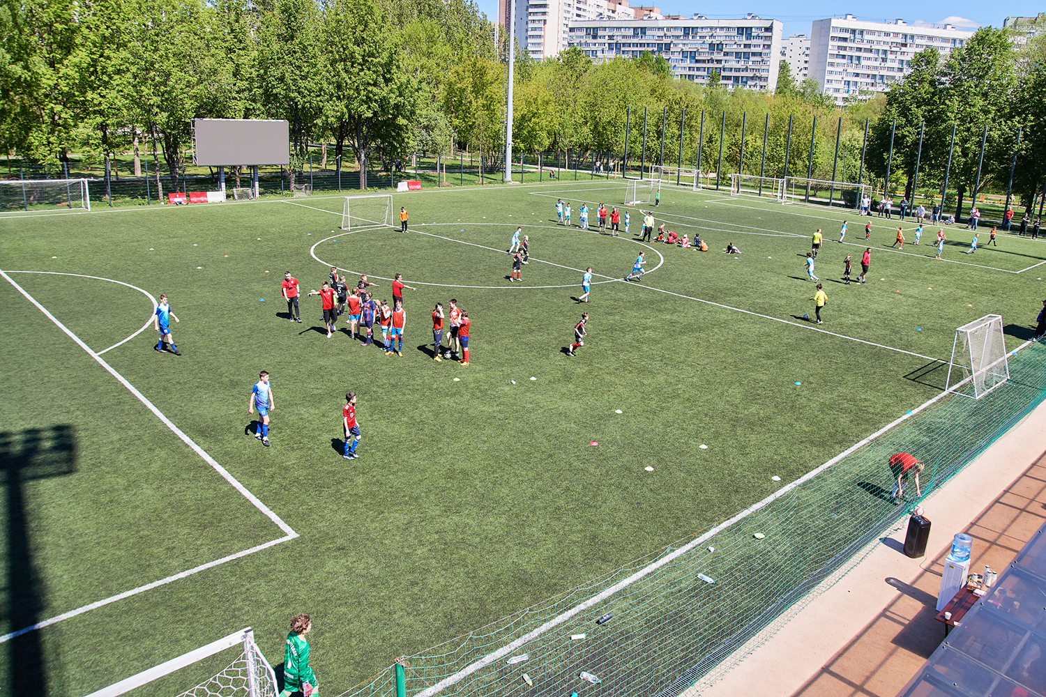 Футбольное поле - вид сверху